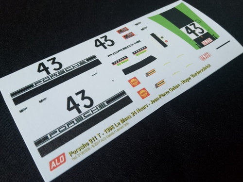 1968 LE MANS 24 HOURS #43 PORSCHE 911 JEAN-PIERRE GABAN/ROGER VANDERSCHRICK 1:43 DECALS