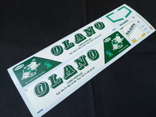 2012-2017 SEMI-TRAILER DECORATION "OLANO - AURILLAC" 1:87 DECALS