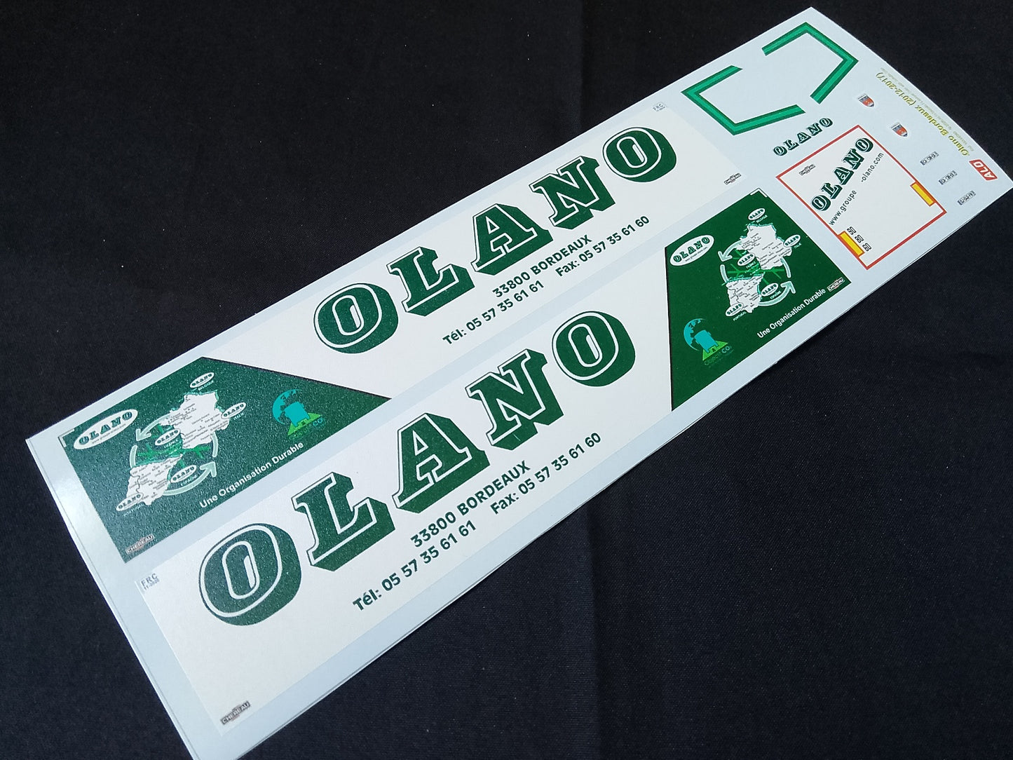 2012-2017 SEMI-TRAILER DECORATION "OLANO - BORDEAUX" 1:87 DECALS