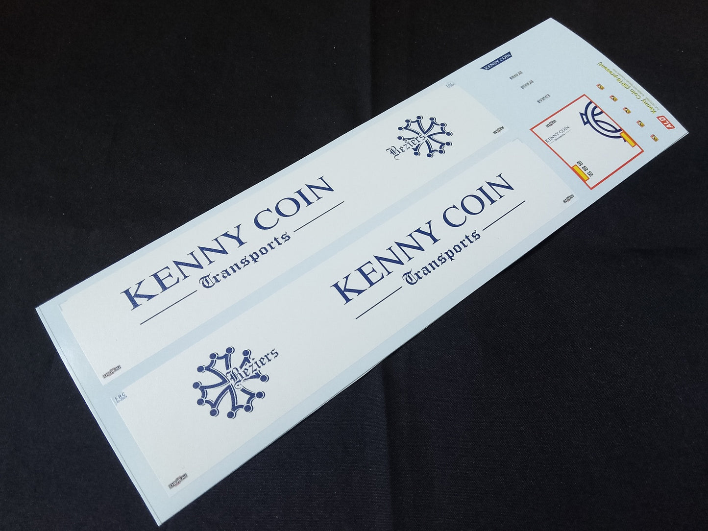2018-PRESENT SEMI-TRAILER DECORATION "KENNY COIN - BEZIERS" 1:87 DECALS