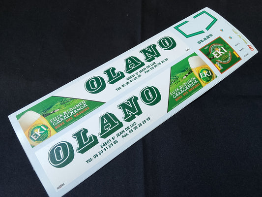 2011 SEMI-TRAILER DECORATION "OLANO - EKI BEER/BIERE" 1:87 DECALS