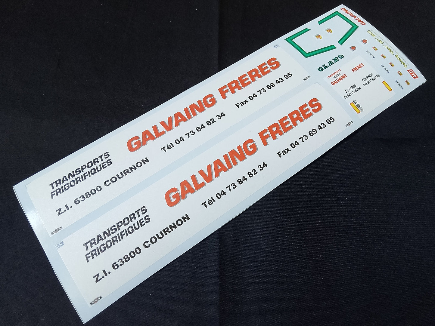 2017-2022 SEMI-TRAILER DECORATION "GALVAING - OLANO" 1:87 DECALS