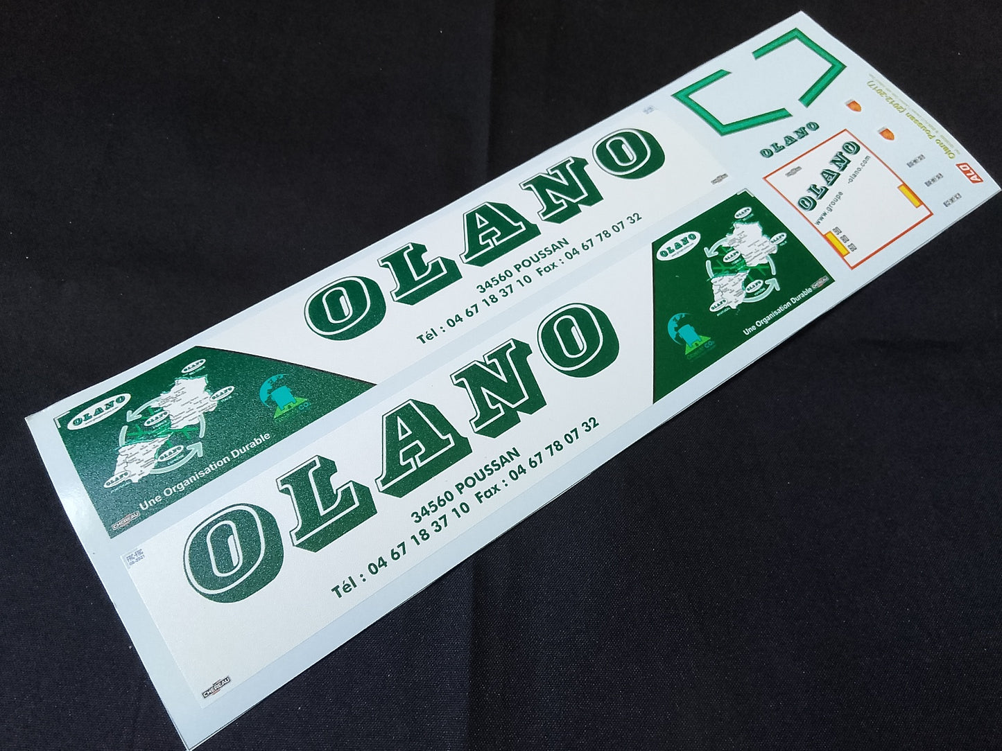 2012-2017 SEMI-TRAILER DECORATION "OLANO - POUSSAN" 1:87 DECALS