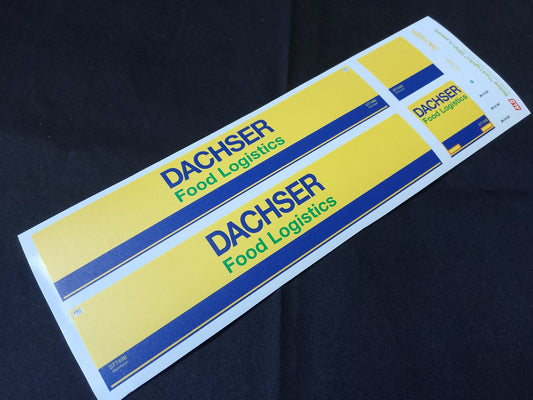 2010'S-PRESENT SEMI-TRAILER DECORATION "DACHSER - FOOD LOGISTICS" 1:87 DECALS