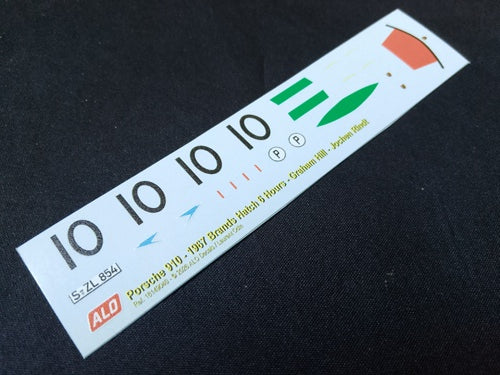 1967 BRANDS HATCH 6 HOURS #10 PORSCHE 910 GRAHAM HILL/JOCHEN RINDT 1:43 DECALS
