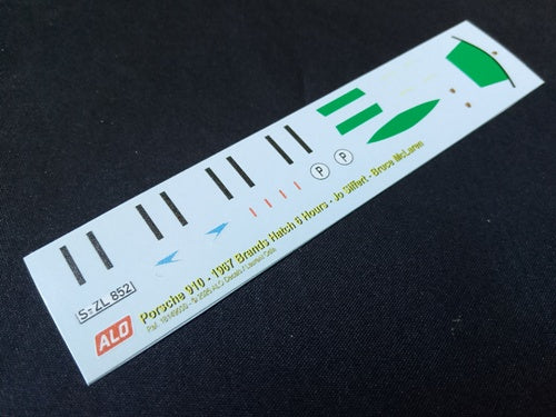 1967 BRANDS HATCH 6 HOURS #11 PORSCHE 910 JO SIFFERT/BRUCE MCLAREN 1:43 DECALS