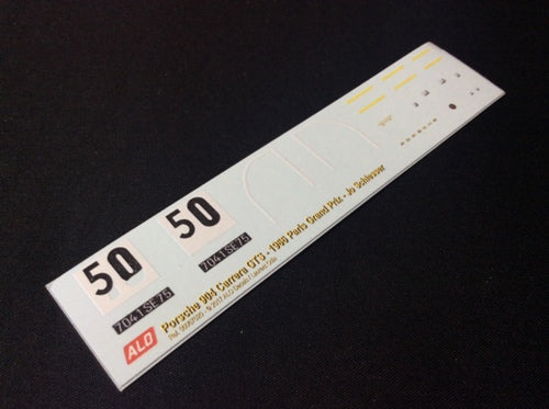 1966 PARIS GRAND PRIX, MONTLHERY #50 PORSCHE 904 JO SCHLESSER 1:43 DECALS