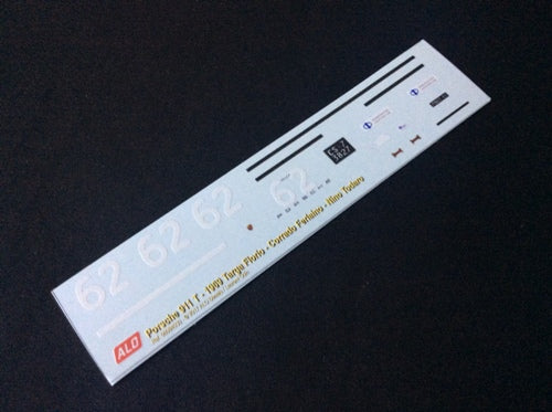1969 TARGA FLORIO #62 PORSCHE 911 CORRADO FERLAINO/NINO TODARO 1:43 DECALS