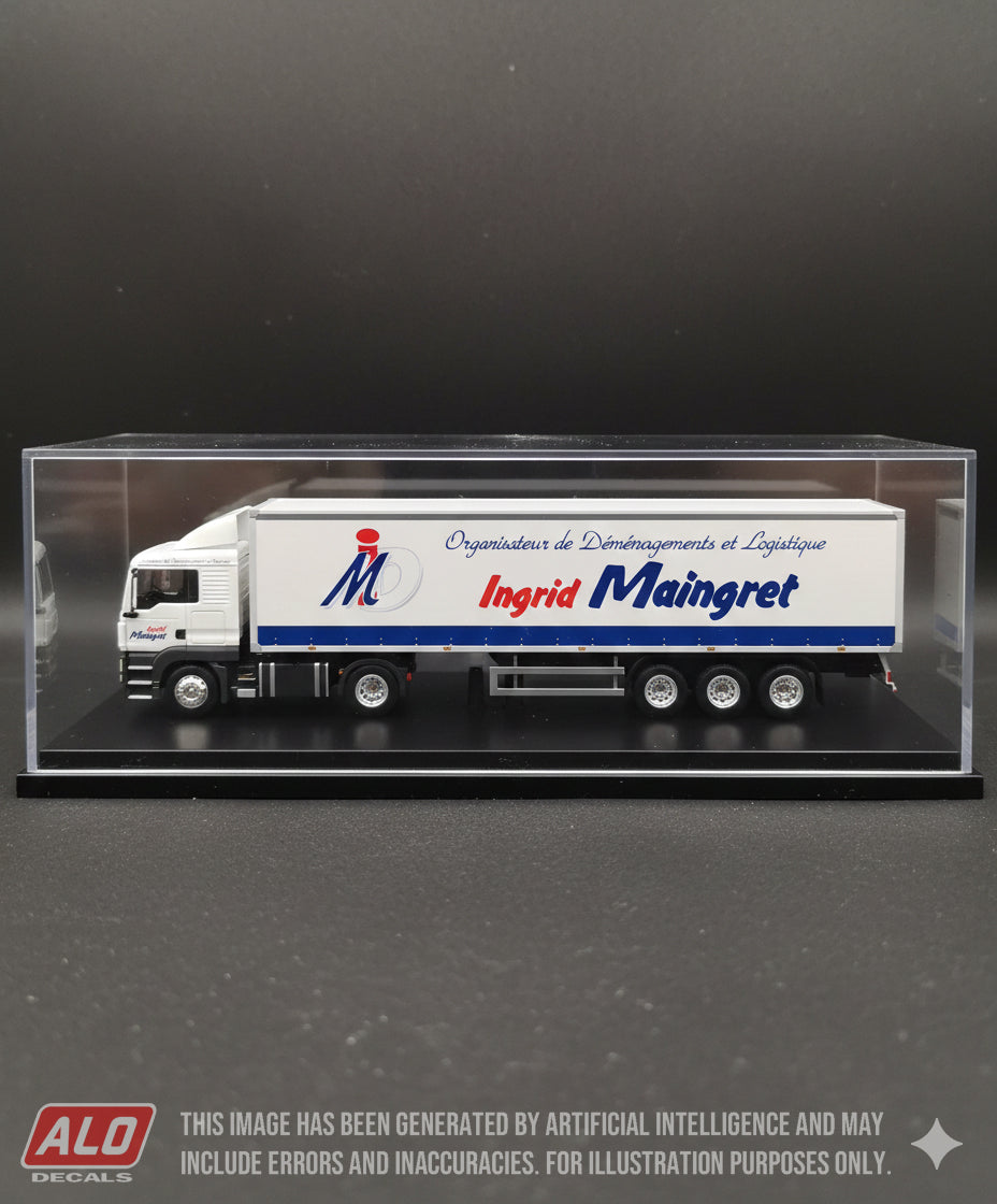 2010's SEMI-TRAILER DECORATION "INGRID MAINGRET" 1:87 DECALS
