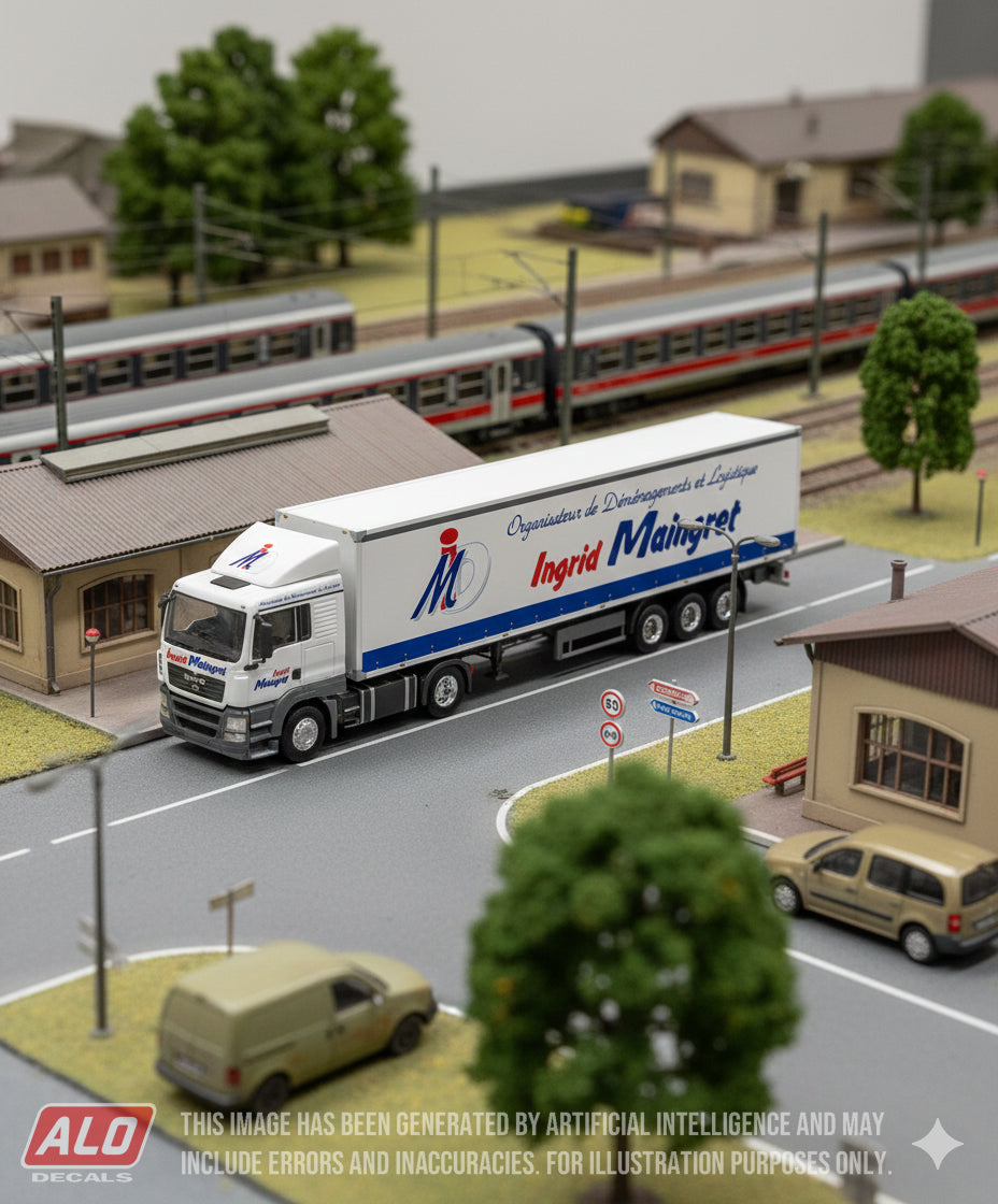 2010's SEMI-TRAILER DECORATION "INGRID MAINGRET" 1:87 DECALS