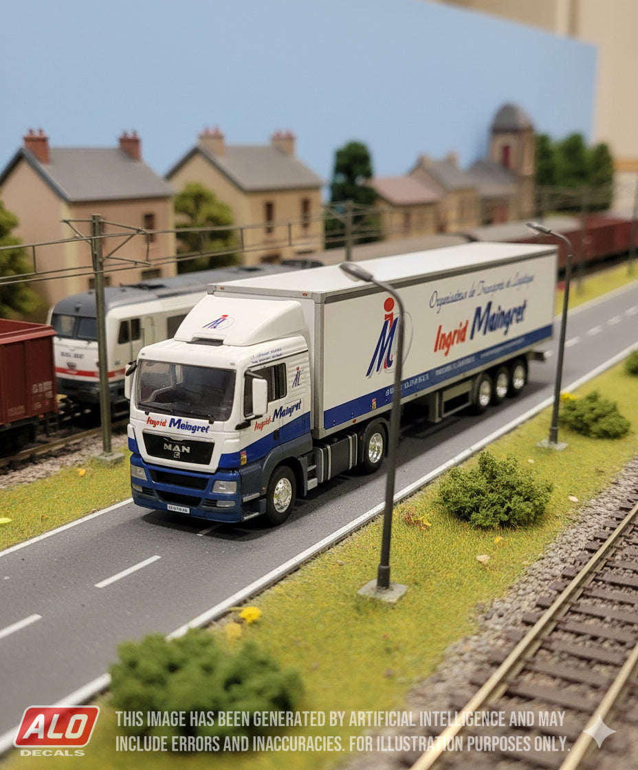 2020's SEMI-TRAILER DECORATION "INGRID MAINGRET" 1:87 DECALS