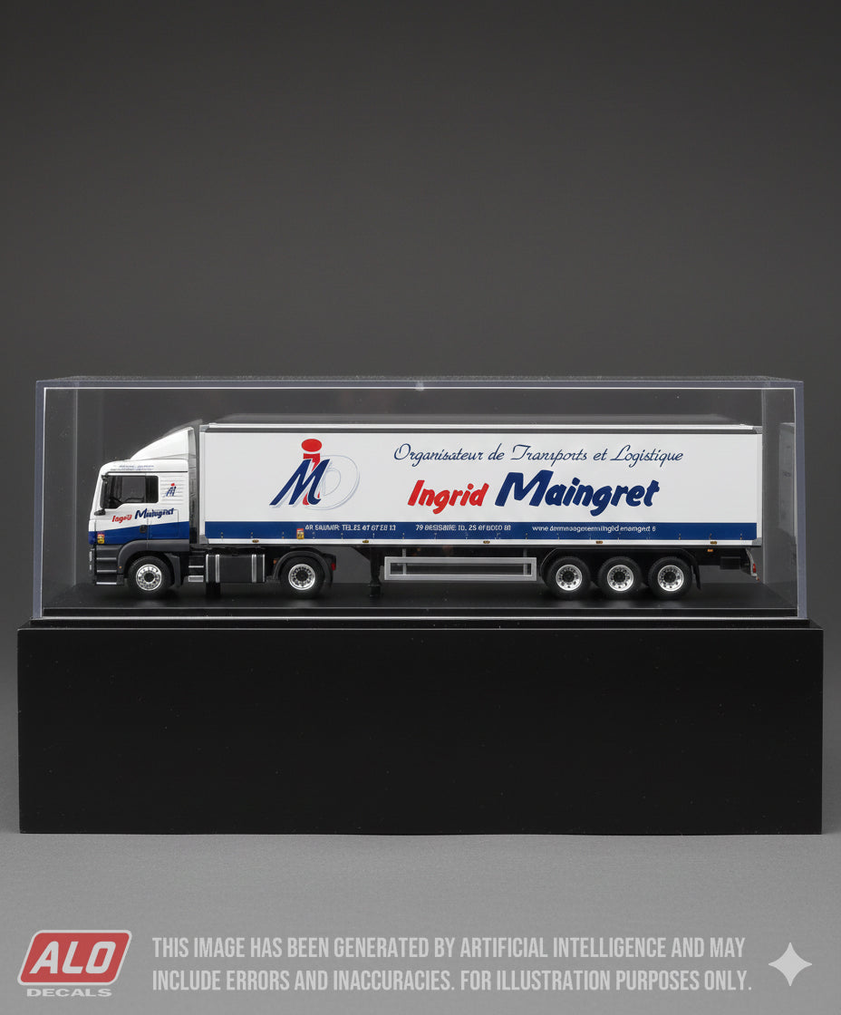 2020's SEMI-TRAILER DECORATION "INGRID MAINGRET" 1:87 DECALS