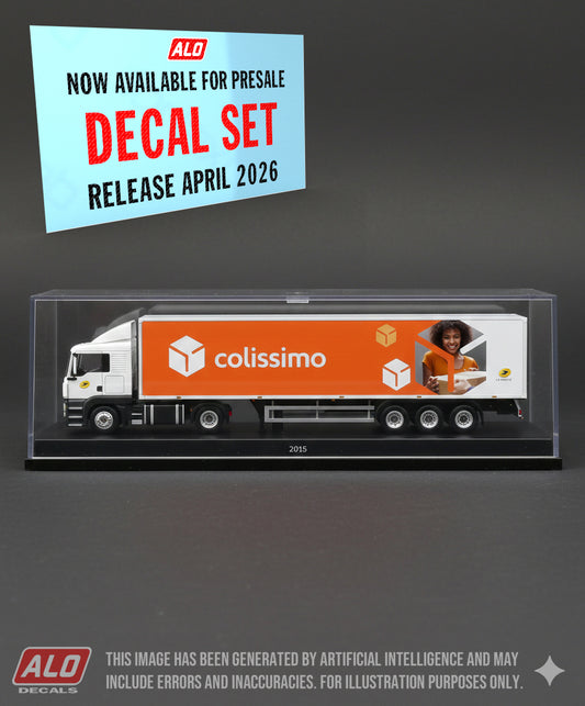2015-2020 SEMI-TRAILER DECORATION "LA POSTE - COLISSIMO" 1:87 DECALS