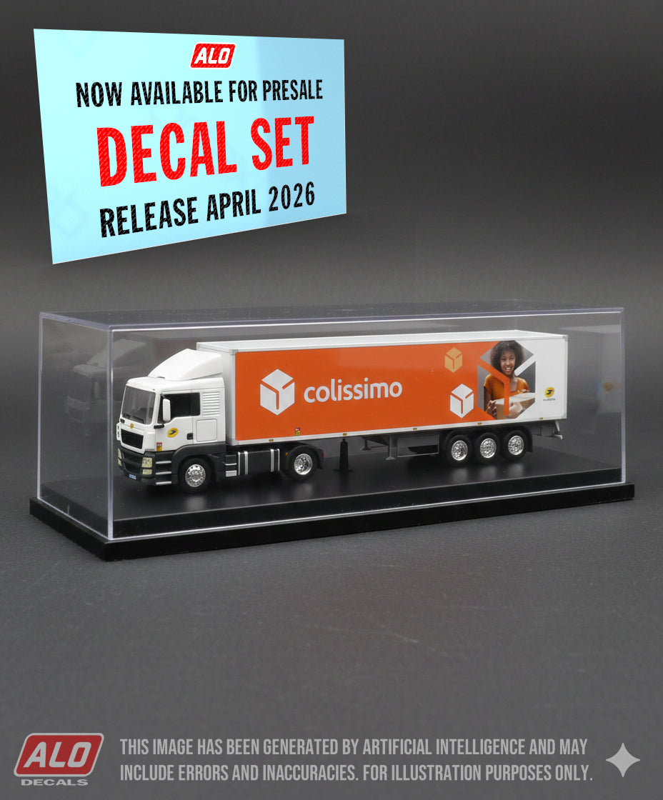 2021-PRESENT SEMI-TRAILER DECORATION "LA POSTE - COLISSIMO" 1:87 DECALS
