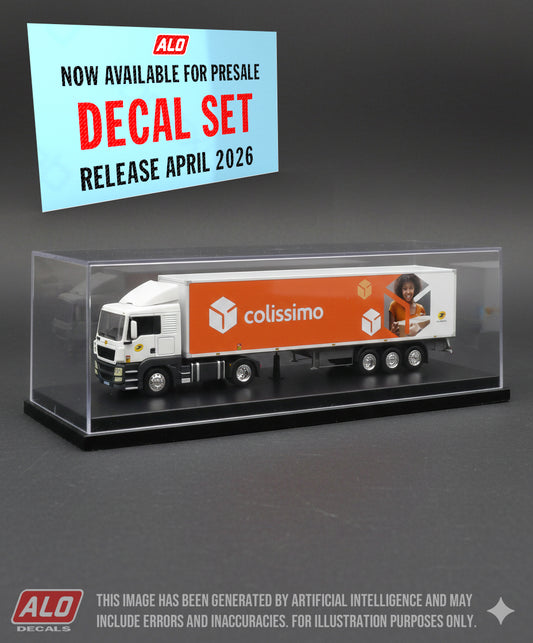 2021-PRESENT SEMI-TRAILER DECORATION "LA POSTE - COLISSIMO" 1:87 DECALS