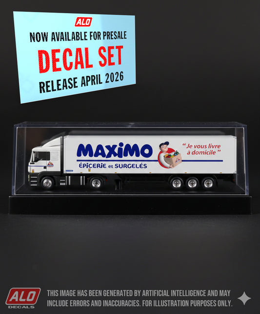 2020's SEMI-TRAILER DECORATION "MAXIMO" 1:87 DECALS