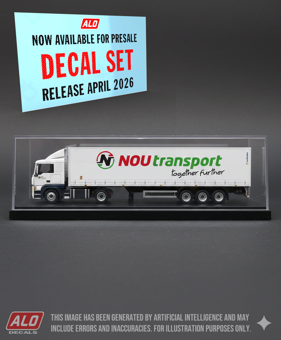 2020's SEMI-TRAILER DECORATION "NOU TRANSPORT" 1:87 DECALS