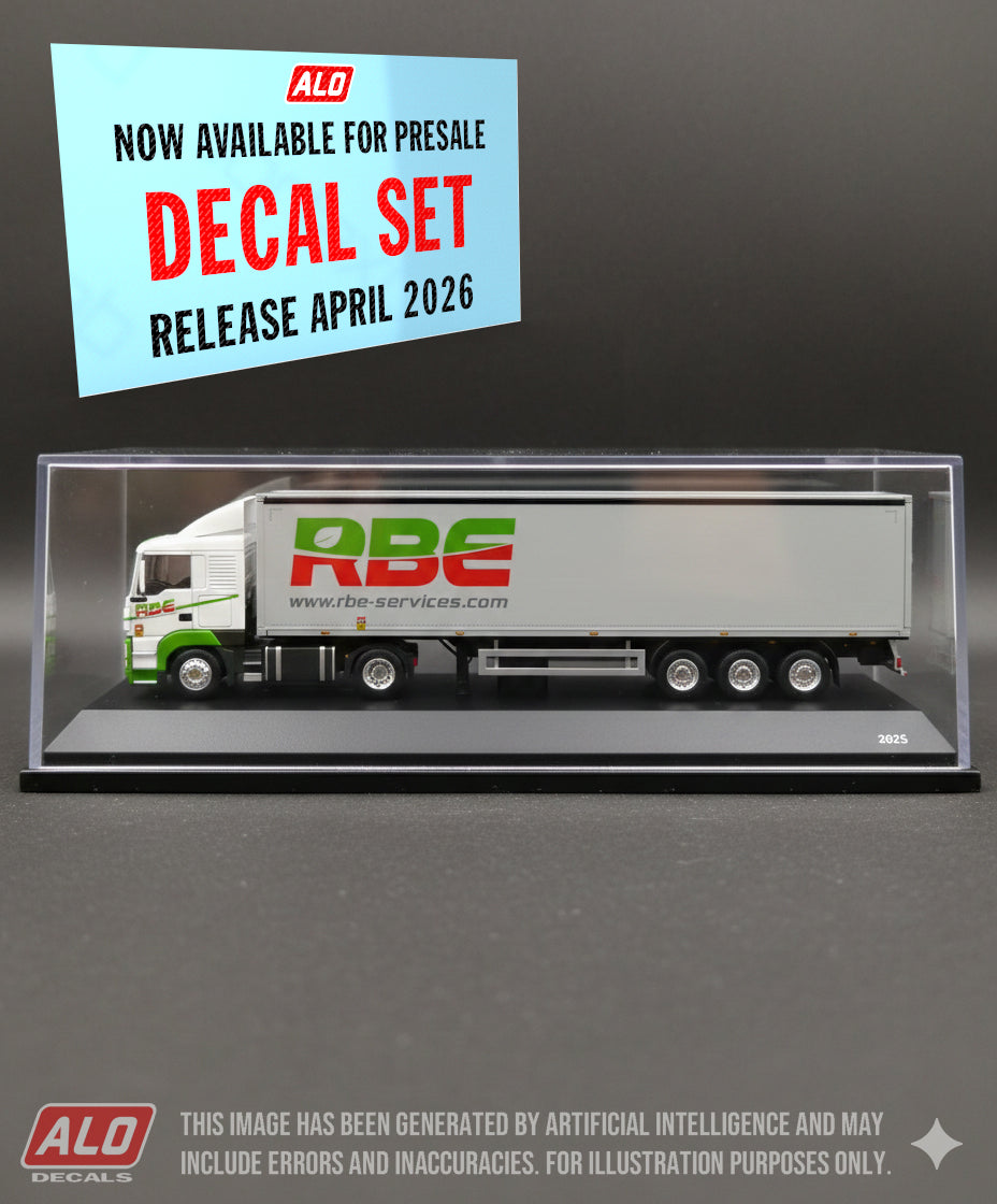 2015-PRESENT SEMI-TRAILER DECORATION "RBE - ROUILLÉ BÂTIMENT ENVIRONNEMENT" 1:87 DECALS
