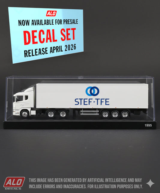 1992-2000 SEMI-TRAILER DECORATION "STEF-TFE" 1:87 DECALS