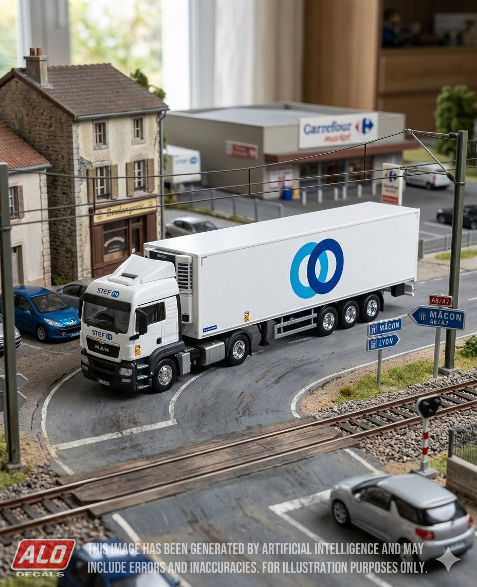 2012-PRESENT SEMI-TRAILER DECORATION "STEF" 1:87 DECALS
