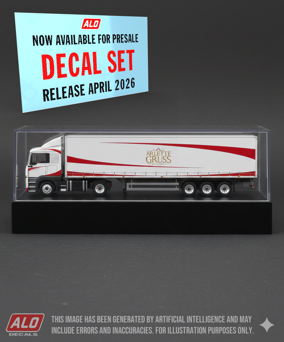 2010-PRESENT SEMI-TRAILER DECORATION "ARLETTE GRUSS" 1:87 DECALS