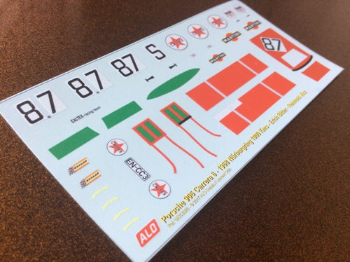 1968 NÜRBURGRING 1000 KMS #87 PORSCHE 906 ERICH BITTER/REINHOLD JÖST 1:43 DECALS