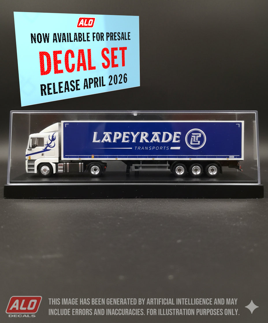 2020's SEMI-TRAILER DECORATION "LAPEYRADE" 1:87 DECALS