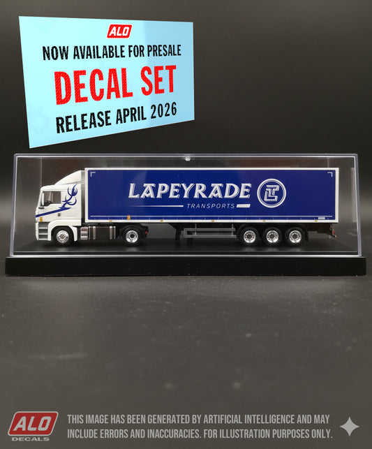 2020's SEMI-TRAILER DECORATION "LAPEYRADE" 1:87 DECALS
