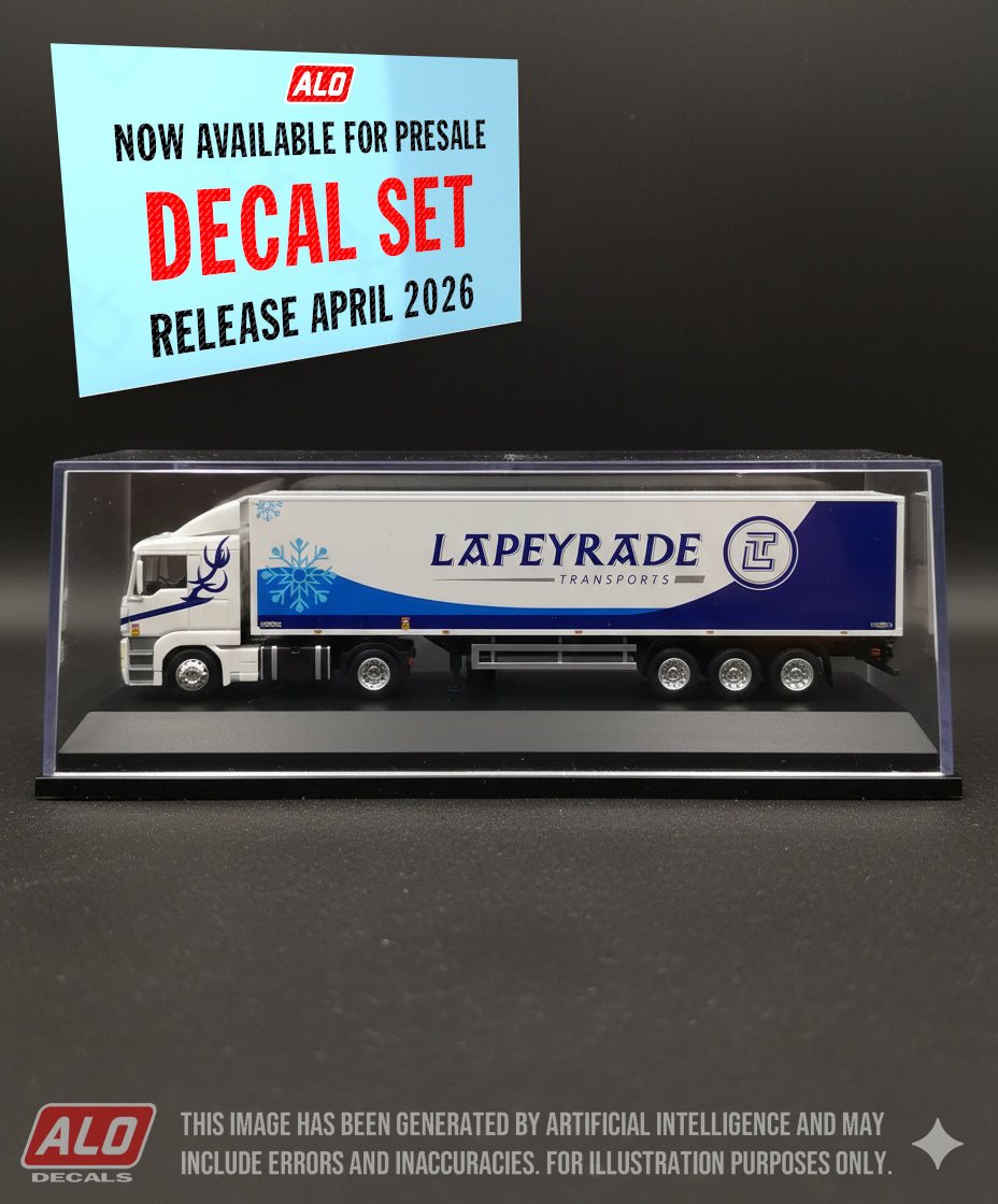 2020's SEMI-TRAILER DECORATION "LAPEYRADE" (REFRIGERATED) 1:87 DECALS