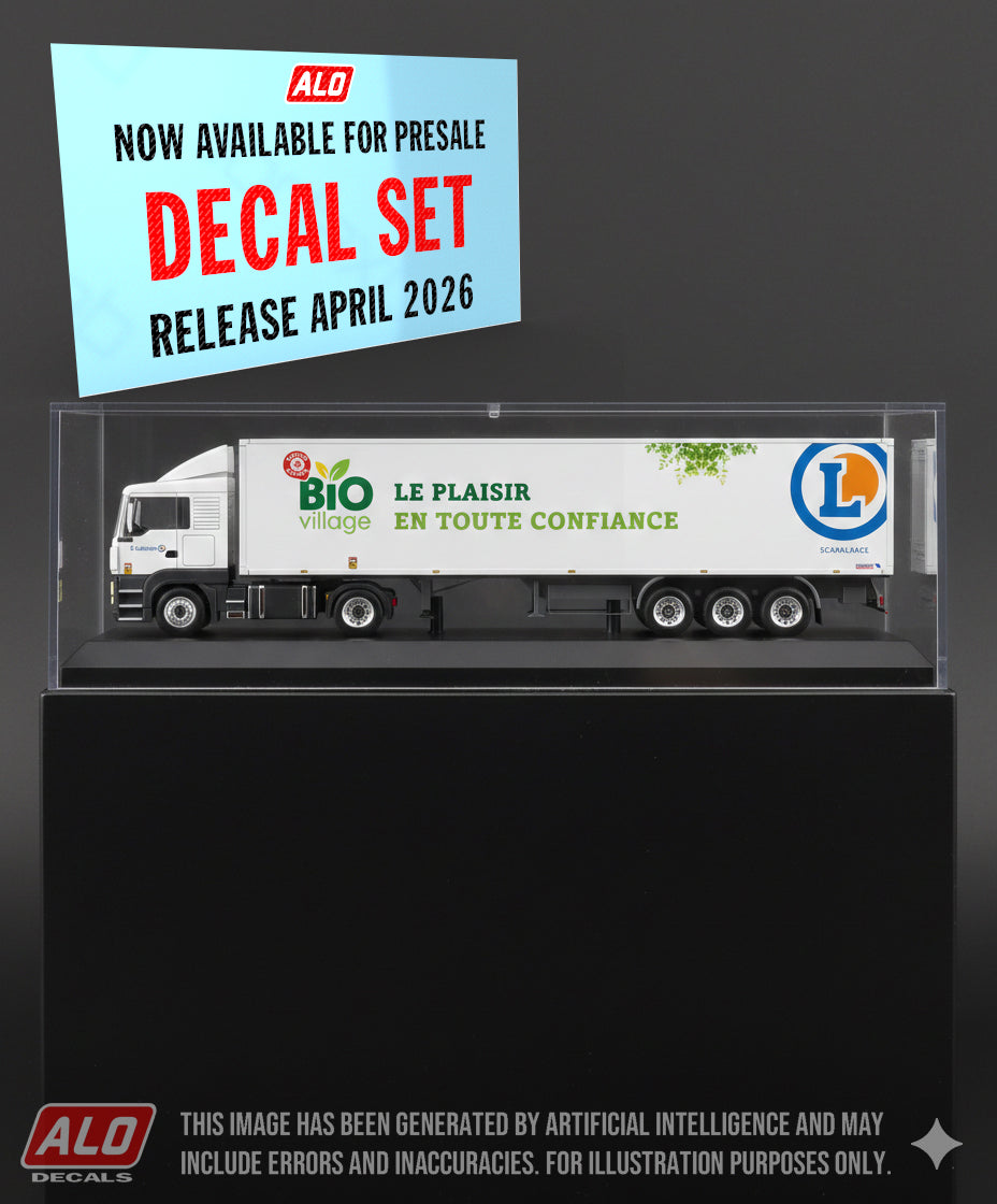 2021-PRESENT SEMI-TRAILER DECORATION "E. LECLERC - SCAPALSACE, BIO VILLAGE" 1:87 DECALS