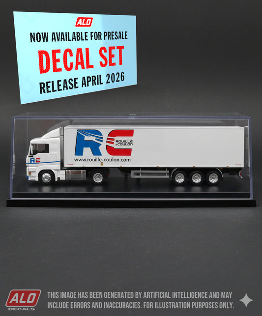 2009-PRESENT SEMI-TRAILER DECORATION "ROUILLÉ & COULON" 1:87 DECALS