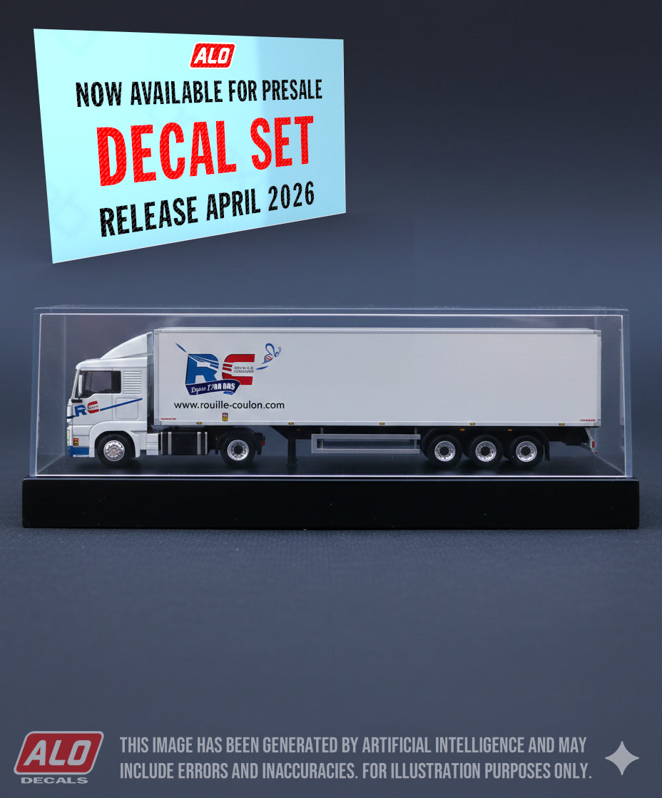 2020 SEMI-TRAILER DECORATION "ROUILLÉ & COULON - 60 ANS" 1:87 DECALS