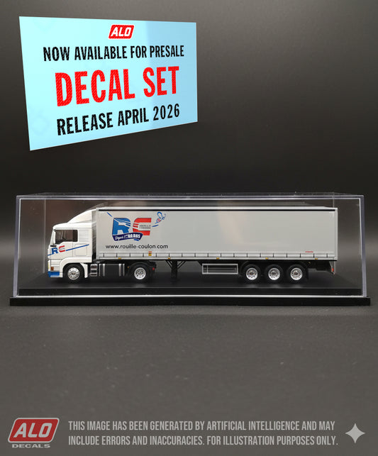 2020 SEMI-TRAILER DECORATION "ROUILLÉ & COULON - 60 ANS" (CURTAIN) 1:87 DECALS