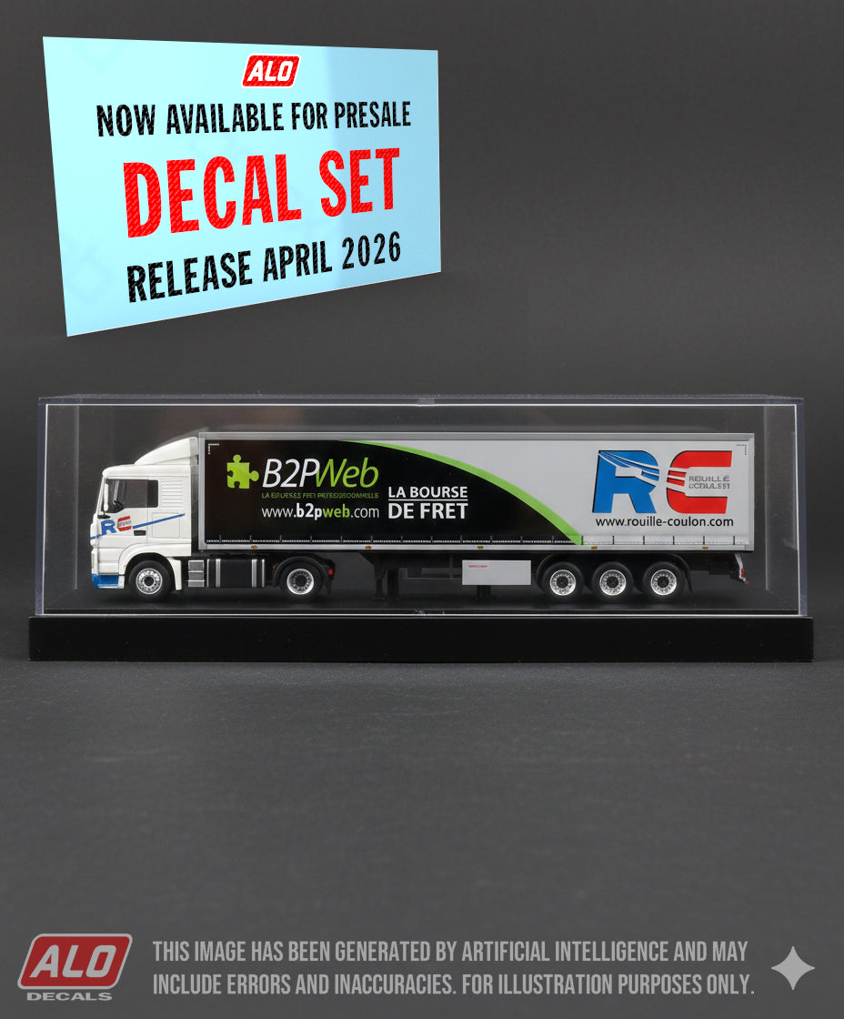 2010's SEMI-TRAILER DECORATION "ROUILLÉ & COULON - B2PWEB" 1:87 DECALS