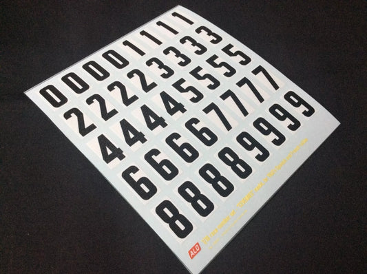 1960's TO 1980's FRENCH- OR SPANISH-STYLE RACE NUMBERS - "CEVENNES" MODEL - 1:18 DECALS