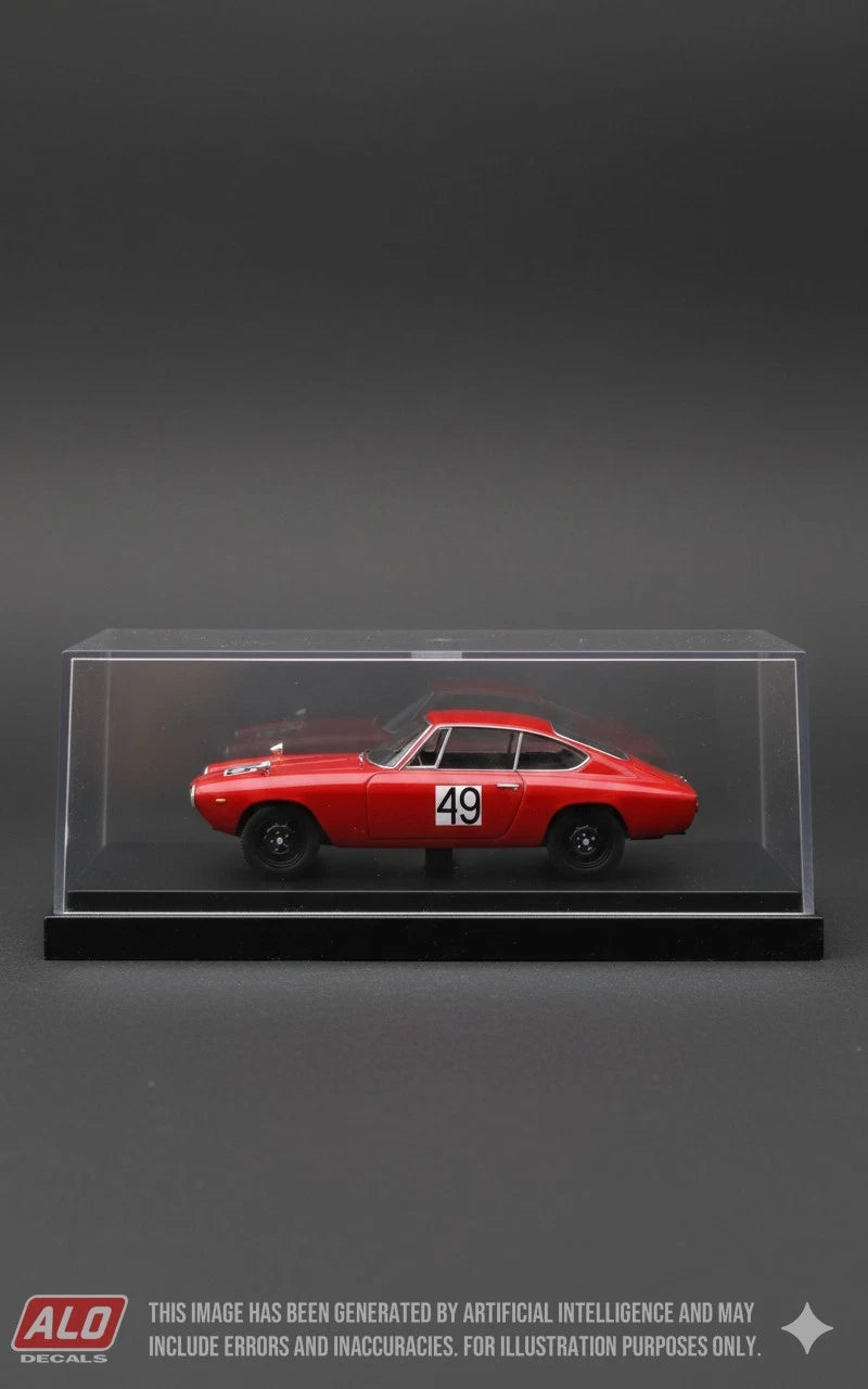 1966 DONAU POKAL RENNEN, ASPERN #49 GLAS 1300 GT GERHARD BODMER 1:43 DECALS
