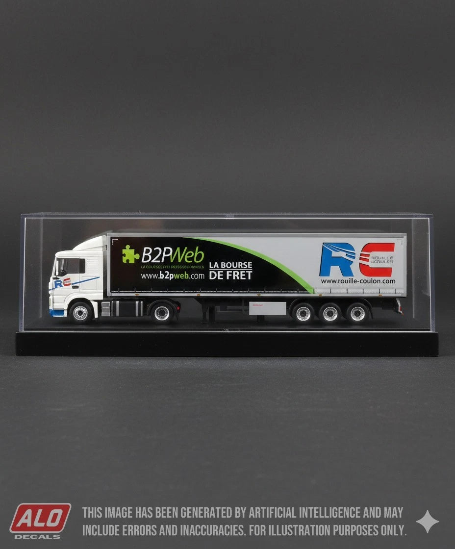 2010's SEMI-TRAILER DECORATION "ROUILLÉ & COULON - B2PWEB" 1:87 DECALS