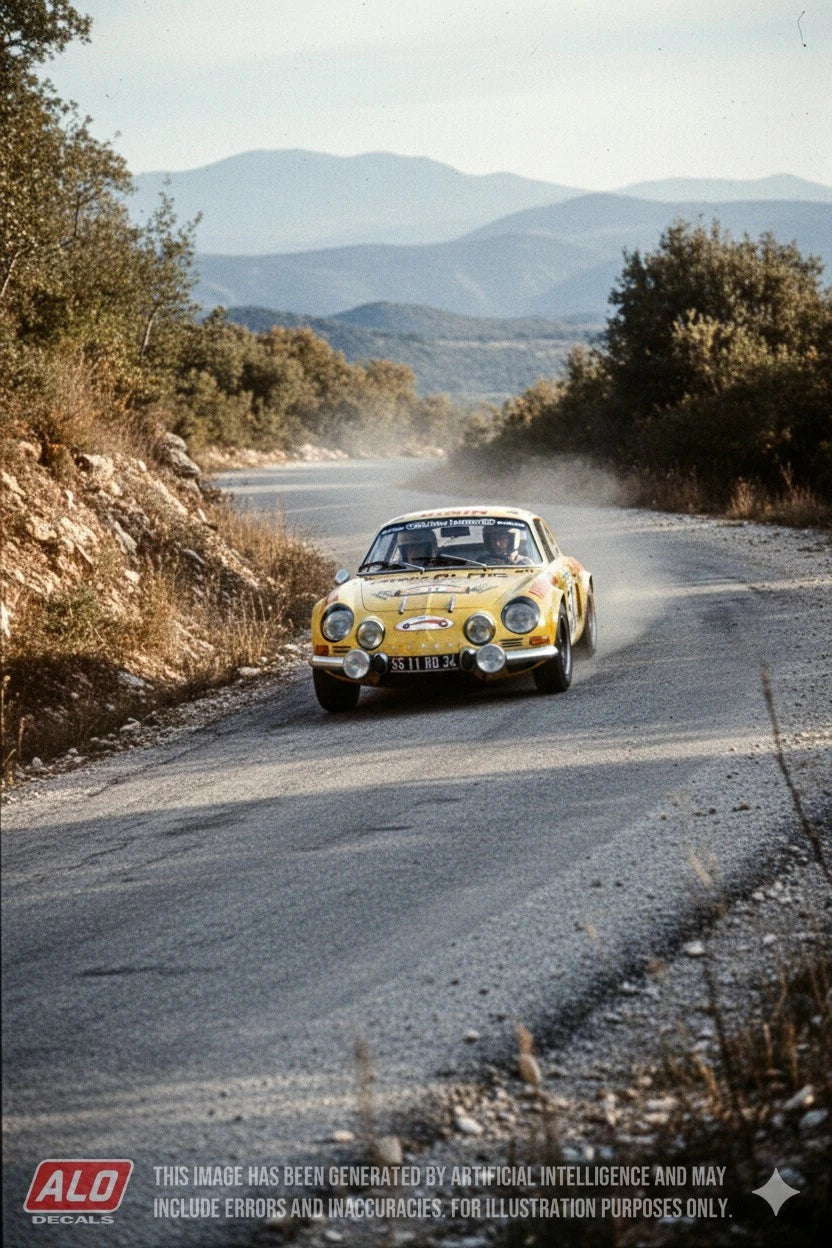 1976 CRITERIUM DES CEVENNES # 54 ALPINE A110 CHRISTIAN NAHON/JEAN-LOUIS ALRIC 1:43 DECALS