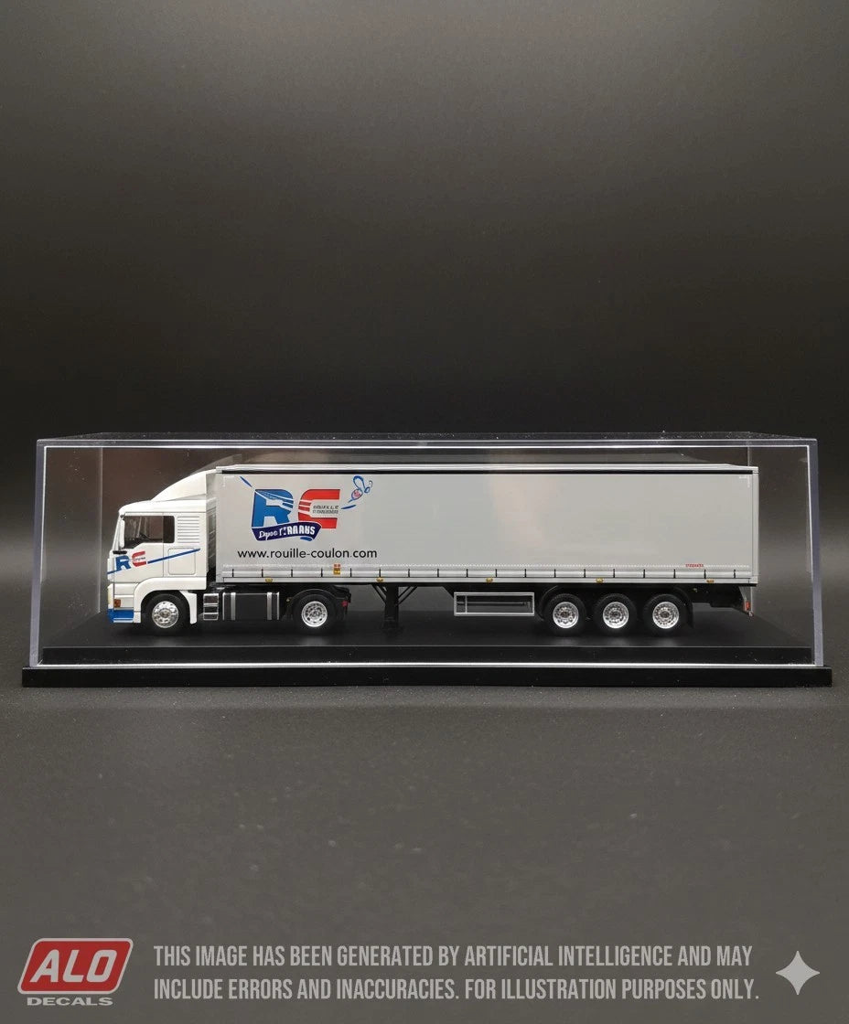 2020 SEMI-TRAILER DECORATION "ROUILLÉ & COULON - 60 ANS" (CURTAIN) 1:87 DECALS