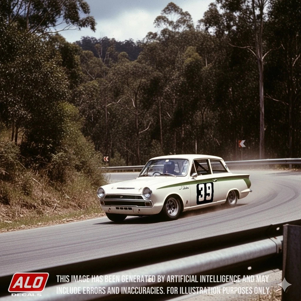 1965 KAUTENBACH #39 FORD CORTINA JACKY ICKX 1:43 DECALS