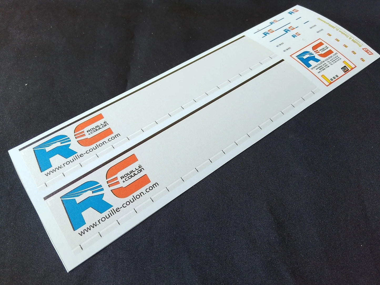 2009-PRESENT SEMI-TRAILER DECORATION "ROUILLÉ & COULON" (CURTAIN) 1:87 DECALS