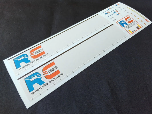 2009-PRESENT SEMI-TRAILER DECORATION "ROUILLÉ & COULON" (CURTAIN) 1:87 DECALS