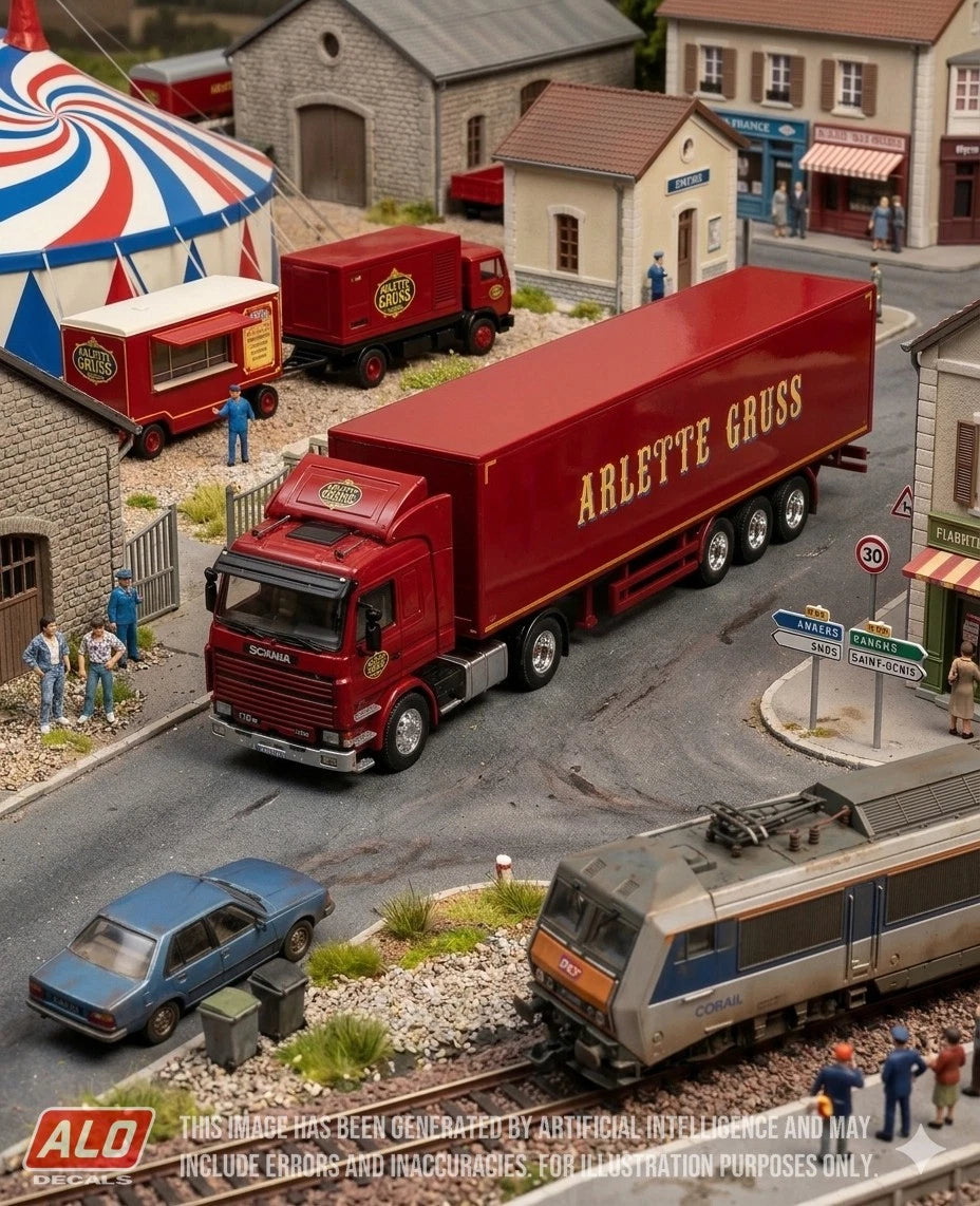 1985-2009 SEMI-TRAILER DECORATION "ARLETTE GRUSS" 1:87, 1:50, 1:43 DECALS