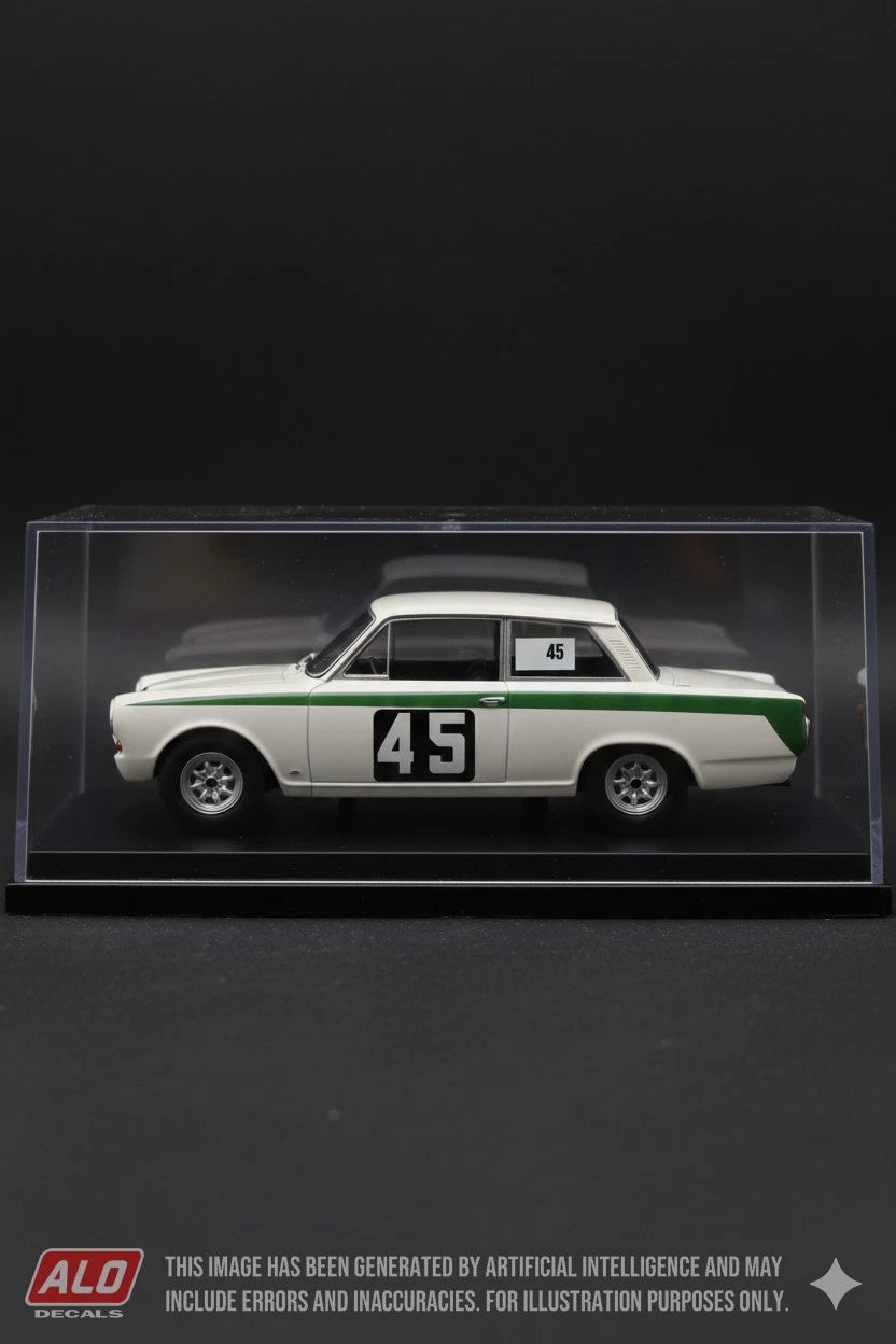1964 LA ROCHE-SAMRÉE #45 FORD CORTINA JACKY ICKX 1:43 DECALS