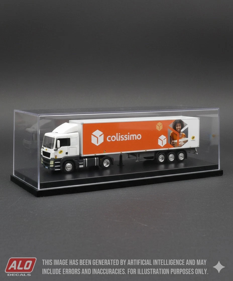 2021-PRESENT SEMI-TRAILER DECORATION "LA POSTE - COLISSIMO" 1:87 DECALS