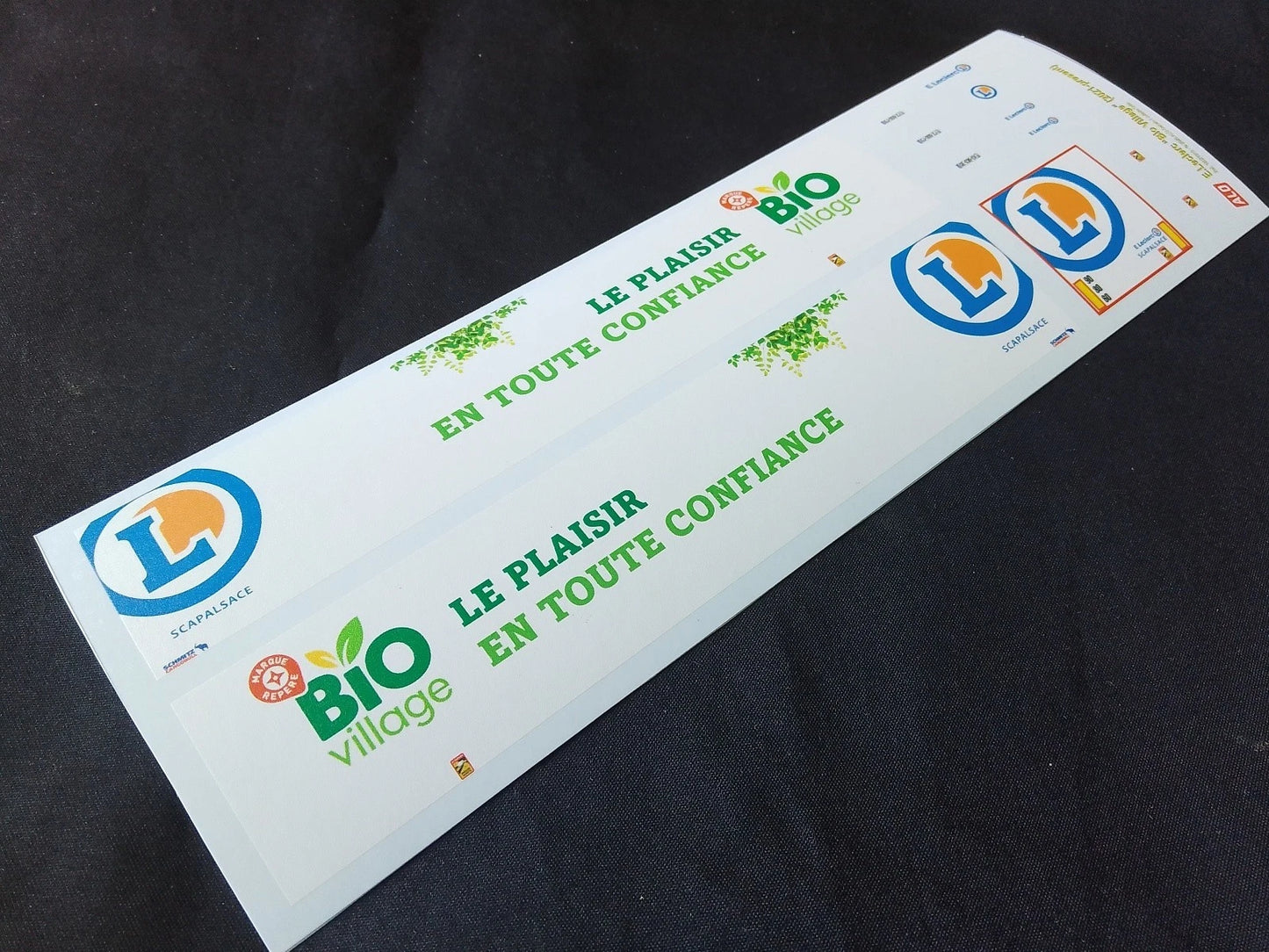 2021-PRESENT SEMI-TRAILER DECORATION "E. LECLERC - SCAPALSACE, BIO VILLAGE" 1:87 DECALS
