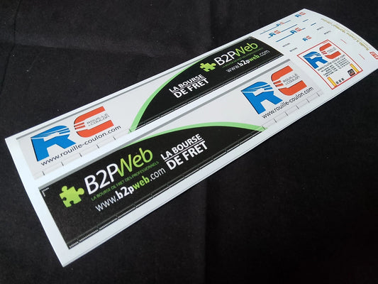 2010's SEMI-TRAILER DECORATION "ROUILLÉ & COULON - B2PWEB" 1:87 DECALS