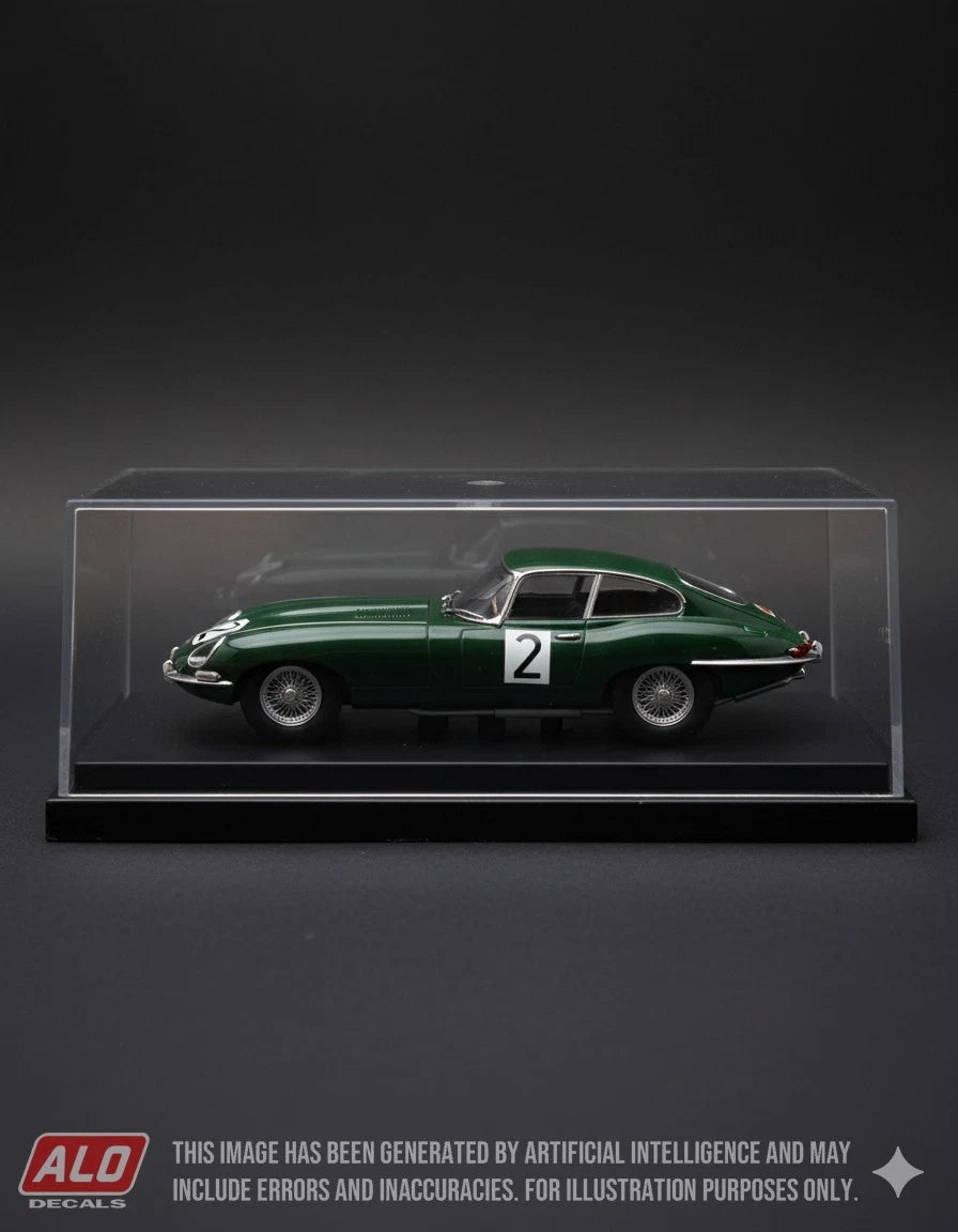 1964 TULPENRALLYE #2 JAGUAR E-TYPE JOHN QUICK/MICHAEL COTTON 1:43 DECALS