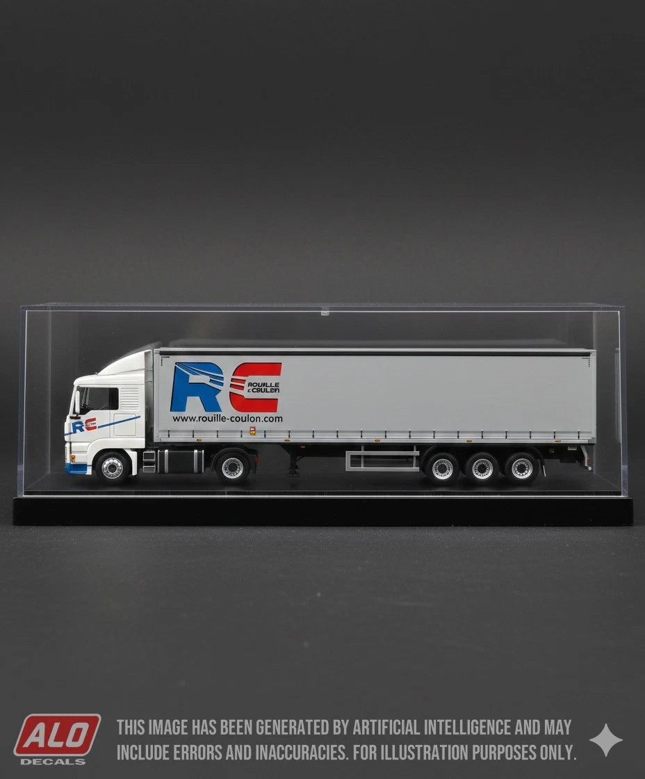 2009-PRESENT SEMI-TRAILER DECORATION "ROUILLÉ & COULON" (CURTAIN) 1:87 DECALS