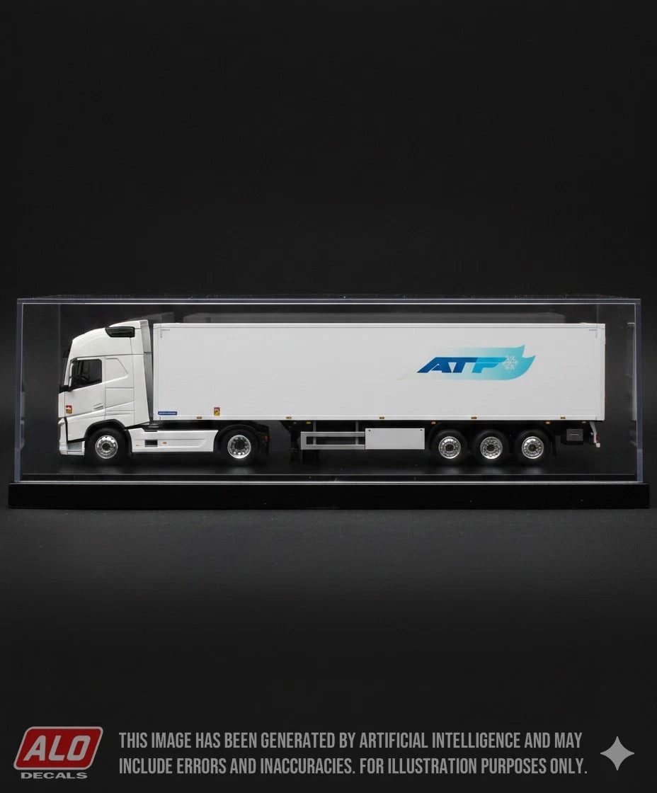 2020's SEMI-TRAILER DECORATION "ATF - ARMORIC TRANSPORTS FRIGORIFIQUES" 1:87 DECALS